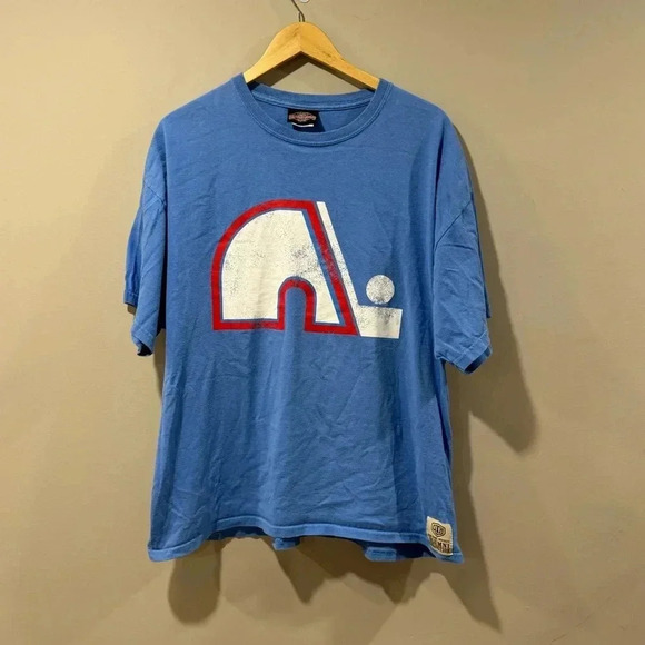 Quebec Nordiques Michel Goulet #16 OTH Alumni T-Shirt - Picture 1 of 7